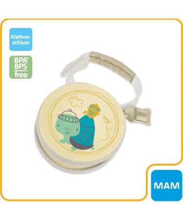 MAM Pod Dummy Bag - Turtle Yellow/Tortoise - Convenient Storage for 2 Dummies with Velcro Fastener - Buy Online on SooperMarket.com