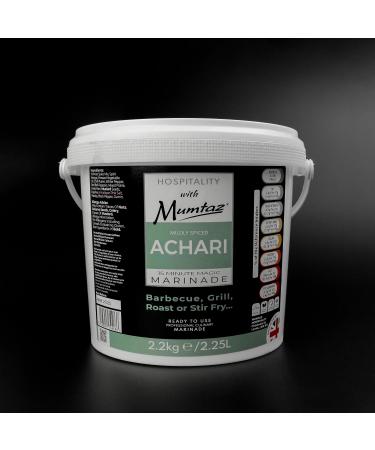 Mumtaz ACHARI Marinade Catering/Party Size Bucket - BULK 2.2Kg - Restaurant Quality - Medium Spiced - BBQ - Grill - Roast - Stir or Air fry.All Natural Ingredients- Gluten Free- Vegan Friendly.