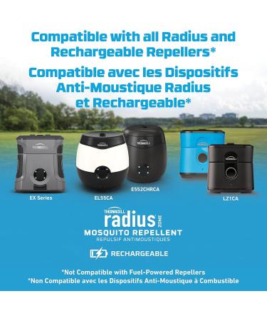Thermacell Rechargeable Mosquito Repeller Refills 40 Hours Compatible with Thermacell E-Series & Radius Only Powerful Mosquito Protection Zone Deet Free Bug Spray Alternative Scent Free - Buy Online on SooperMarket.com