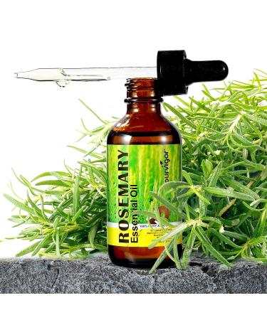 Rosemary Essential Oil for Hair Growth & Skin Care (2 Fl Oz) - Stimulates Growth, Nourishes Scalp, Improves Circulation - Hair Loss Treatment - Buy Online on SooperMarket.com