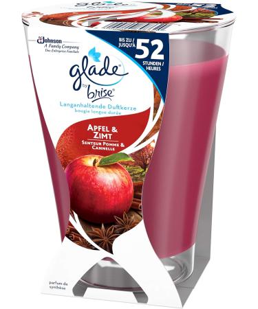 Glade Long-Lasting Scented Candle - Apple & Cinnamon 52 Hours Burn Time 224g - Buy Online Worldwide - Buy Online on SooperMarket.com