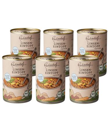 Reichenhof Organic Lentil Stew - vegan pack of 6 (6 x 400 g) Single
