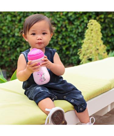 Chicco Glow In The Dark Insulated Rim Spout Trainer Sippy Cup 9oz Pink - Spill Free, 12m+ (1pk) - Buy Online on SooperMarket.com