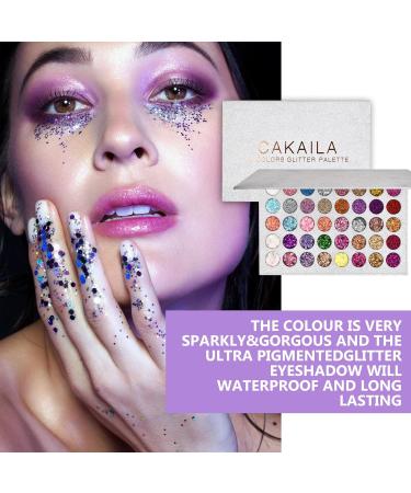 Bezavea Eyeshadow Palette Makeup Set 40 Colors Eyeshadow Palette Makeup 40 Blendable Shades with Highly Pigmented Glitters Shimmers for Day or Night Looks Neon Eyeshadow Makeup Palette - Buy Online on SooperMarket.com