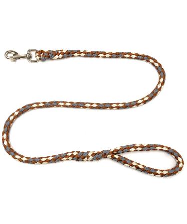 Dogeline large dogs jumbo with hand loop up to 80 kg / guide leash / practice line / training line very stable 17 colors (1m country (gray-beige brown)) 1m country (gray-beige-brown)