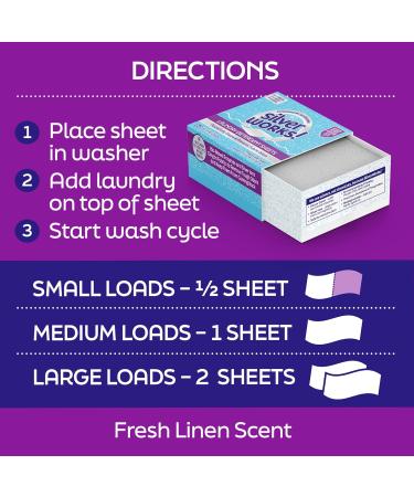 Premium Laundry Detergent Sheets - Silver Ion Odor Elimination | Powerful Fresh Linen Washer Sheets (40 Sheets - Buy Online on SooperMarket.com