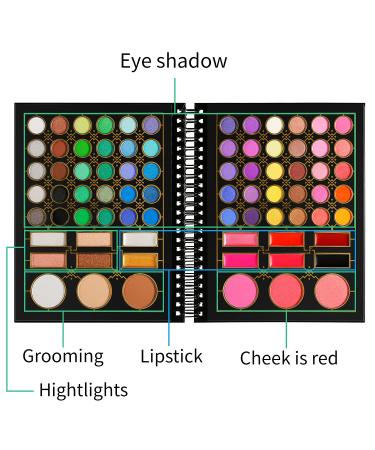 DE LANCI Makeup Palette for Teens - 78 Color Eyeshadow Kit | Perfect Gift Set for Teen Girls & Beginners - Buy Online on SooperMarket.com