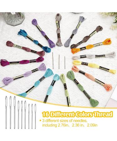 Wooden Darning Egg Kit for Socks - Needles, Threads, and Supplies - Buy Online on SooperMarket.com