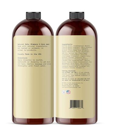 Natural Citrus Lavender Baby Shampoo & Body Wash by My Little North Star - Gentle 2-in-1 Soap for Baby's Head-To-Toe Care - Buy Online on SooperMarket.com