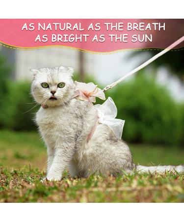 Escape Proof Pink Cat Harness and Leash Set for Small and Large Cats - Junsirs (Pink S 7.09-8.66 (18-22cm)) - Buy Online on SooperMarket.com