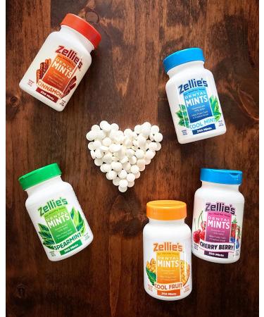 Zellies Xylitol Sugar-Free Cool Mint Breath Mints - 250 Count Pack | Non-GMO, Low-Calorie, Gluten-Free, Vegan & Kosher - Buy Online on SooperMarket.com