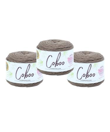(3 Pack) Lion Brand Yarn Coboo Bamboo Yarn Taupe 3 Pack Taupe