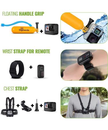 DigiNerds 50-in-1 Action Camera Accessory Kit for GoPro, Insta360, DJI Osmo, AKASO & More - Buy Online on SooperMarket.com