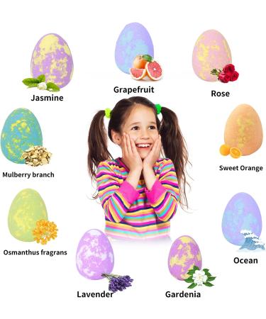 Dino Egg Bath Bomb Kit for Kids - Organic Natural Bubble Bath Fizz with Dinosaur Toy - Perfect Birthday & Holiday Gift - Buy Online on SooperMarket.com