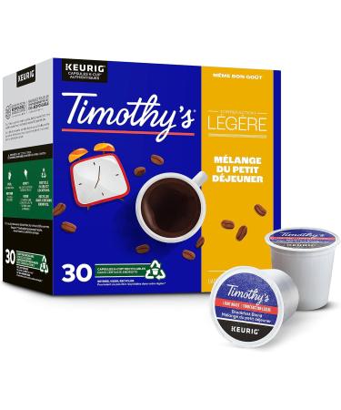Donut House Collection Light Roast K-Cup Coffee Pods 30 Count For Keurig Coffee Makers & Timothy s Breakfast Blend Single Serve K-Cup Pods for Brewers 30 Count Coffee+ Breakfast Blend Unflavored 30 Count - Buy Online on SooperMarket.com