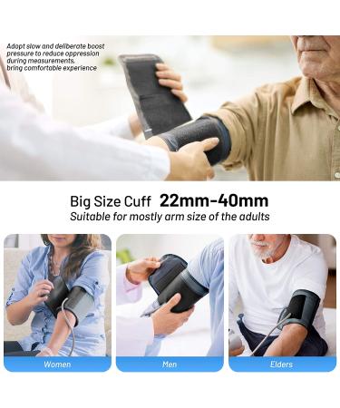 Automatic Digital Blood Pressure Monitor with Large Cuff, Led Display - 240 Memory, 2 Users - White - Buy Online on SooperMarket.com