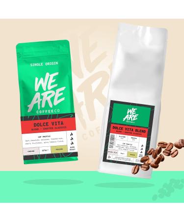 Coffee Ground for Cafetiere 227g Bag Dolce Vita Blend Ground Coffee Chocolate Nuts & Fruits Notes 100% Arabica & Robusta Dark Roast Fresh Coffee Single Origin (We Are Coffee Co) Ground Cafetiere 227 g (Pack of 1) - Buy Online on SooperMarket.com