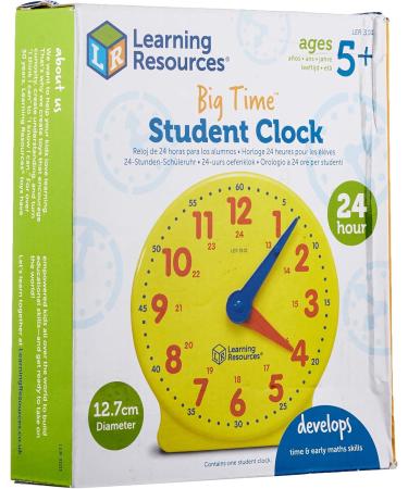 Buy Learning Resources Big Time 24-Hour Student Clock 13 cm International Shipping Available - Buy Online on SooperMarket.com