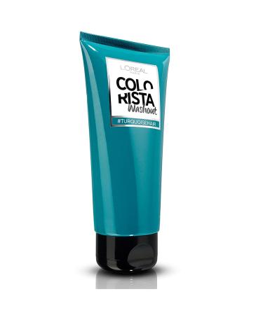 L'Or al Paris Colorista Washout Temporary Hair Color - Turquoise 80 ml (2 Weeks) - Vibrant DIY Hair Dye for International Shipping - Buy Online on SooperMarket.com