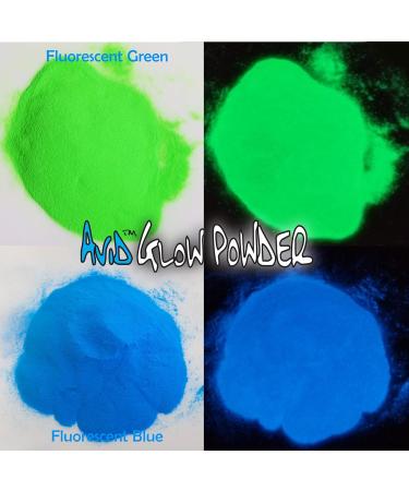 Glow Powder Pigment Variety - 6 Colors Fluorescent Pack for Resin, Slime, Nail Polish - 3.2oz/90g Total | Glow in The Dark Pigment Powder - Strontium Aluminate 6 Pack - Buy Online on SooperMarket.com