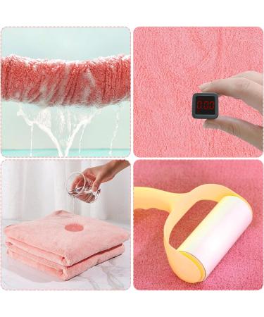 Funmo Baby Hooded Towel 70x140 cm - Soft Super Absorbent Bath Towel for Toddlers (0-5 Years) - Cute Pink Design - Buy Online on SooperMarket.com