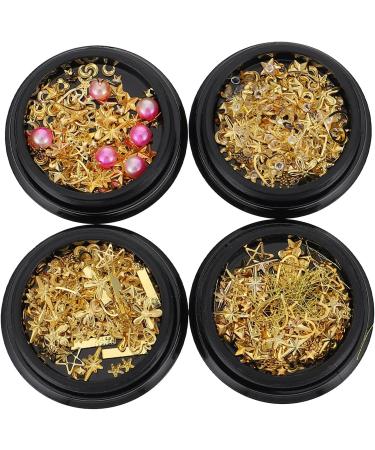 4 Boxes Nail Art Accessories Nail Supplies Gem Miss Metal - Buy Online on SooperMarket.com