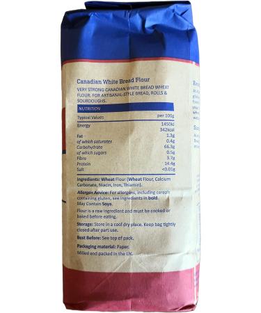 Nature's Gold 100% Very Strong Canadian White Bread Flour 1.5kg (Pack of 3) - Buy Online on SooperMarket.com