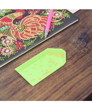 100 Pieces Plastic Bead Sorting Trays - Green | Diamond Rhinestone, Painting, Cross Stitch, Nail Art, Craft DIY Storage Plates - Buy Online on SooperMarket.com