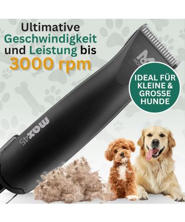 Moser Max 45 Dog Clipper - Powerful 2-Speed Animal Hair Cutter & Trimmer - Includes Plug-In Comb Set - Perfect for Dogs & Cats - Buy Online on SooperMarket.com