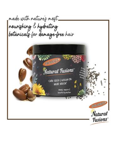 Palmer's Natural Fusions Chia Seed & Argan Oil Hair Mask - Deep Repair & Hydration - 9.5 Ounce - Buy Online on SooperMarket.com