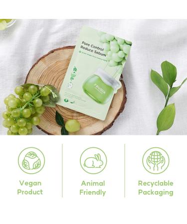 FRUDIA WELCOS Green Grape Pore Control Mask - Korean Sheet Mask for Pore Minimizing & Oil Control (Pack of 10 - Buy Online on SooperMarket.com