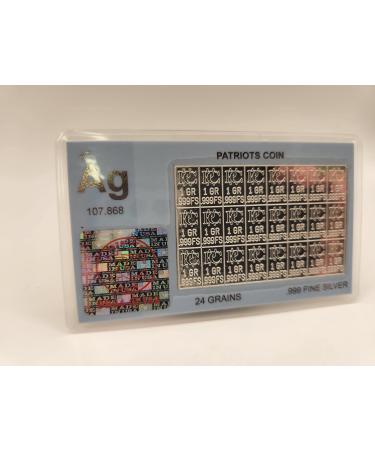 24 1 Grain Silver Bars