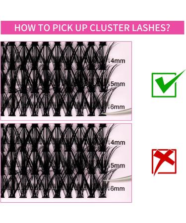 200Pcs Individual Cluster Lashes Extensions Mixed Trays 30D/40D 0.07 D Curl 8-16mm | DIY Eyelash Extensions at Home - Buy Online on SooperMarket.com