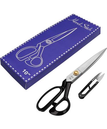 Handi Stitch 10 Inch Fabric Scissors - Heavy Duty Sewing and Craft Shears for Fabric, Leather, Denim - Tailor Shears Multipurpose - Buy Online on SooperMarket.com