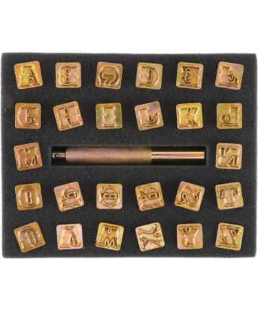 27pcs Standard Alphabet Stamp Punch Set 1/2 Inch - A-Z Leather Craft Stamping Tool - Buy Online on SooperMarket.com
