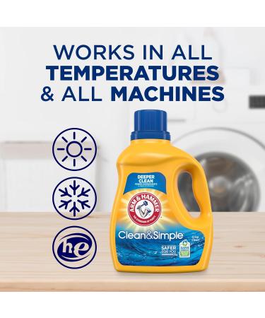 Buy Arm & Hammer Clean & Simple Laundry Detergent - 77 Loads 100.5 Fl oz | Eco-Friendly & Effective Cleaning Solution - International Shipping Available - Buy Online on SooperMarket.com