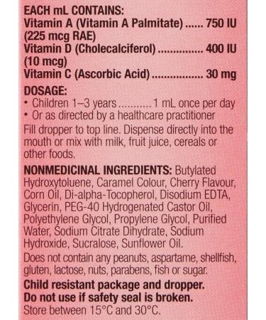PediaVit Liquid Multi with Vitamins A D & C | Ideal for Children 1-3 Years | Essential Multivitamin to Support Growth and Immune Function | Oral Solution 50mL - Buy Online on SooperMarket.com