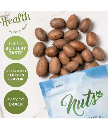 Pecans In Shell - Fresh Raw Unsalted Whole Nuts - 2 lbs Resealable Bag - Natural Buttery Taste, Easy to Crack - Buy Online on SooperMarket.com