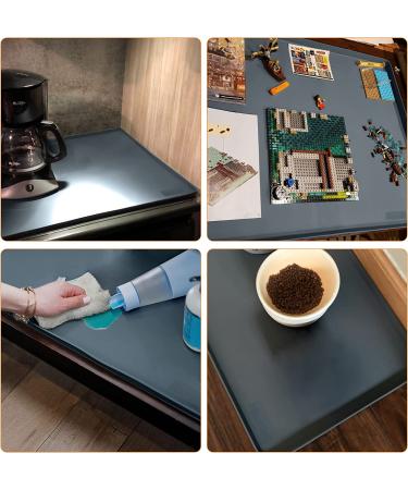 Finorder 34x21 100% Silicone Pet Feeding Mat - Raised Edges, Slip Resistant, Waterproof, Dishwasher Safe - Buy Online on SooperMarket.com