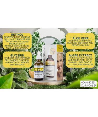 Advanced Clinicals Retinol, Hyaluronic Acid & Vitamin C Serum Set | Anti-Aging Skincare for Women | Brightening, Firming & Hydrating Formula | 1.75 Fl Oz 3pc Set - Buy Online on SooperMarket.com