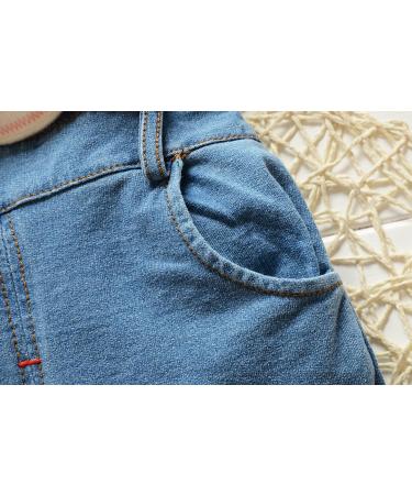 KIDSCOOL SPACE Baby Denim Overalls | 3D Cartoon Knitted Jean Dungarees | 18-24 Months - Buy Online on SooperMarket.com