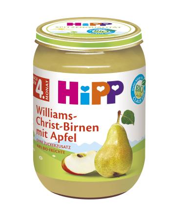 Hipp Fr chte Williams-Christ pear with apple 6 Pack (6 x 190 g) H 4300 Willi.-Birne/Apfel 190g 6 Pack (6 x 190 g) Willi.-Birne/apple