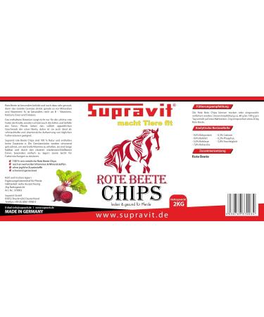 Supravit Beetroot Chips - 2kg Sugar-Free Horse Snack | 100% Natural No Additives | Ideal Treat & Feed for All Horses - Buy Online on SooperMarket.com