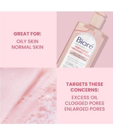 Bior Rose Quartz + Charcoal Daily Purifying Cleanser Face Wash for Oily Skin (200 mL) | Pink Packaging May Vary - Buy Online on SooperMarket.com