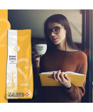 Helmut Sachers Coffee - Crema Intensity 4/5 100% Arabica Whole Beans (Pack of 6 x 500g) | Premium International Shipping - Buy Online on SooperMarket.com