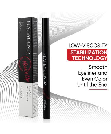 NOON'S UP Waterproof Liquid Eyeliner Pen - Chic Black Quick Dry Fineliner 0.081oz - Buy Online on SooperMarket.com