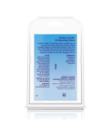 Clean & Clear Oil Absorbing Sheets - 50 Count (Pack of 6) | Oil Control for Fresh, Matte Skin - Buy Online on SooperMarket.com