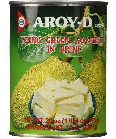 Aroy-D Young Green Jackfruit in Brine, 20 Ounce (Pack of 6)