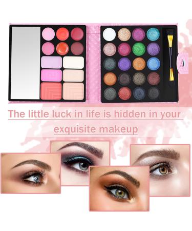 PhantomSky 32-Color Eyeshadow Palette Contouring Kit with Lipgloss, Blusher, and Concealer #4 - Ideal for Professional & Daily Makeup - Buy Online on SooperMarket.com
