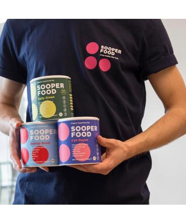 Sooper Food Energy Boost 250g Powder | Bio Vegan Superfood Addon for Sustainable Energy | Essential Vitamins & Minerals | Coffee Alternative with Maca & Cacao - Buy Online on SooperMarket.com
